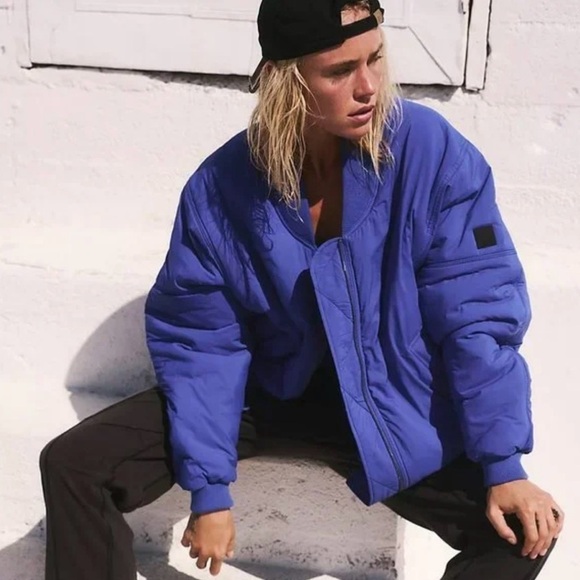 Free People Movement Midnight Moon Solid Bomber Jacket - Picture 4 of 13